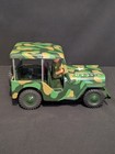 Vintage Battery-operated Army Jeep By Asahi 50 s-60 s