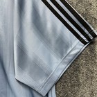Adidas Mens Size 2xl Blue Jacquard Short Sleeve Athletic Jersey Shirt