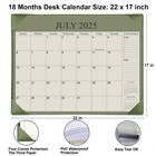 Large Desk Calendar 2025-2026 22x17 Inch April 2025 To June 2026 Colorful