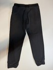 Adidas Originals Men   s Jogger Pants Size M Black Trefoil Logo Drawstring