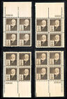 Us Stamps   859-93 Mnh Vf Matched Plate Block Corner Set Scott Value  980 00