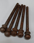 5 Vintage Antique Ball Door Hinge Pins Salvage 3-1 8  Pin Shaft