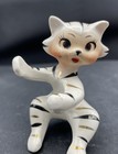 Vintage          Atomic Cat Stripe Cat Candle Hugger Figurine Japan        