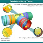 Rabbit Toys  Bunny Tunnels And Tubes With Chew Toys For Grinding Teeth Apple    