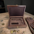 1911 Wood Storage Case     Indian Rosewood sheesham     Brown Velvet Lined
