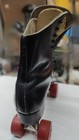 Vintage Riedell Red Wing 220 Black Leather Roller Skates Size 10 