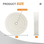 Buffing Wheel 2pcs 6 Inch Polishing Wheel For Bench Grinder Tool