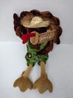 Dandee Turkey Plush Gobble Gobble Sign Straw Hat Sitting Collector s Choice 14 