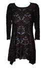 Nwt Y2k Womens Purple Burnout Velvet Asymmetric Sheer Whimsigoth Dress Sz M