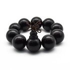 Zen Dear Unisex Natural Ebony Buddhist Prayer Bead Necklace Bracelet Tibetan    