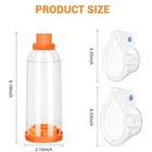 Inhaler Spacer - For Children And Adults  Medical Grade Mask Design  Colorful