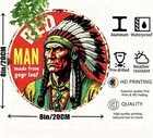 Retro Tin Sign Red Man Chewing Tobacco Man Cave Office Den Wall Advertising