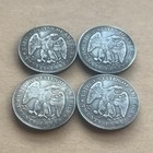 Lot Of 4 1875-1878 Twenty-cent Piece Silver Coin Seated Liberty
