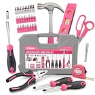 All Pink Tool Kit   general Household Hand Tool Set   toolbox Storage Case   all Pink