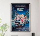 Night Shift 1982 - Kevin Costner - Vintage Classic Movie Poster