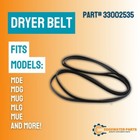 33002535 Ap6007983  Ps11741110 Drum Drive Belt For Whirlpool  Maytag  Kitchenaid
