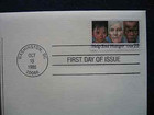 1985 Help End Hunger Feeding The World Fdc Gold Golden Cover Stamp Replica