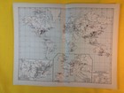 1906 Minerals In The World Orig Geological Vintage Map Rare Mineral Ores C21-2