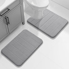 Memory Foam Toilet Bath Mat U-shaped  Commode Contour Rug  Soft And Com