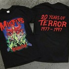 Misfits Resurrection Tour T Shirt 20 Years Of Terror 1977 1997 Black Tee Misfits