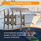 2x boat Dock Cleat 4 Inch For Mooring Boat Bronze Host Cast Iron Suitable7013