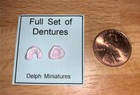 Miniature Dollhouse 1 12 Scale Dentures Full Set - Ds15