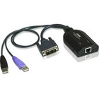 Aten Dvi Usb Virtual Media Kvm Adapter Cable With Smart Card Reader  cpu Module 