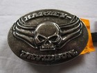Harley Davidson 2015 Winged Skull Belt Buckle Bottle Opener Unused new  dec Bx 