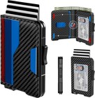 Abby Slim Rfid Wallet For Men   Pop-up Card Holder   Cash Slot   Holds 15 Cards