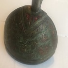 Antique Brass Indian Etched Leaf Hanging Brass Puja Temple Ritual Bell India 4 