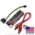 Pci-e 1x To 16x Powered Usb 3 0 Gpu Riser Extender Adapter Card Ver 009s Plus