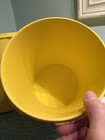 Set Of 2 Vintage Tupperware Canisters Yellow Nesting W  Lids  805-8    807-2
