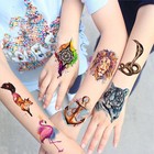 55 Sheets 3d Watercolor Temporary Tattoos For Women Men Adults Arm Fake Tattoos