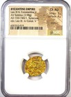 Leo Iii The Isaurian   Constantine V Gold Av Solidus 720-741 Ad - Ngc Choice Au