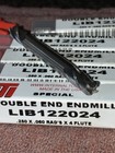 Lot Of 5 Internal Tool Lib122024 1 4  Carbide Double End Mills  060r 4fl