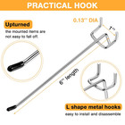 100 Pack 6  Pegboard Hooks     Metal Display Tool Hangers For Garage  Store  Diy