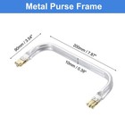 Metal Purse Frame 8 In  1 Pcs Rectangle Frame Kiss Lock  Bag Frame Hardware