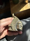 Antique Original 1920s Pontiac Indian Chief Radiator Cap Ornament Early Auto