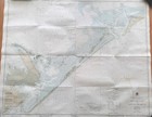 Vtg Noaa Marine Navigational Chart Nc Ocracoke Core Sound Nautical Map 36x43 