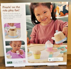 Fisher-price Wooden Tea Party Set For Preschool Pretend Play - 12-pieces