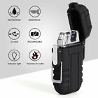 Dual Arc Plasma Electric Usb Rechargeable Flameless Lighter Waterproof Windproof