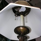 Italian Baroque Style Bronze Candlestick Table Lamp