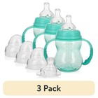 Non-drip Baby Bottle To Cup Transition Anti-colic 8oz Silicone Spout Handles New