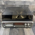 Soundesign Turntable 8 Track Player Radio Vintage Vinyl Record Player Model 4858