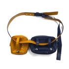 Toga Virilis Belt Bag Funny Pack Body Bag Yellow Navy Metal Concho