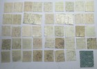 Lot Of 44 Denmark 1875-1930s Mixed Definitives Wavy Lines Caravel