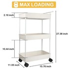 Volnamal Baby Diaper Caddy  Plastic Movable Cart For Newborn Nursery Essentia   