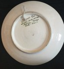 Handmade 10 25    Turkish Multi Color Kutahya Ceramic Curved Plate Vintage Signed