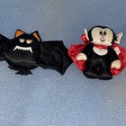 Vtg Monster Halloween Russ Berrie 4    Count Dracula 80s Plush Satin Doll Grail