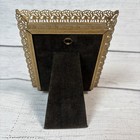 Vintage Overton 24k Gold Plated Picture Frame For 3 25x4  Photo Mcm Filigree